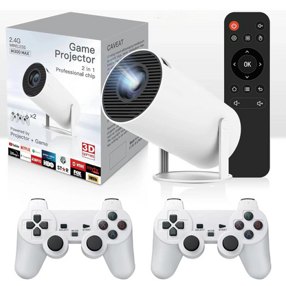 Gaming Projector with 2 Wireless Controllers