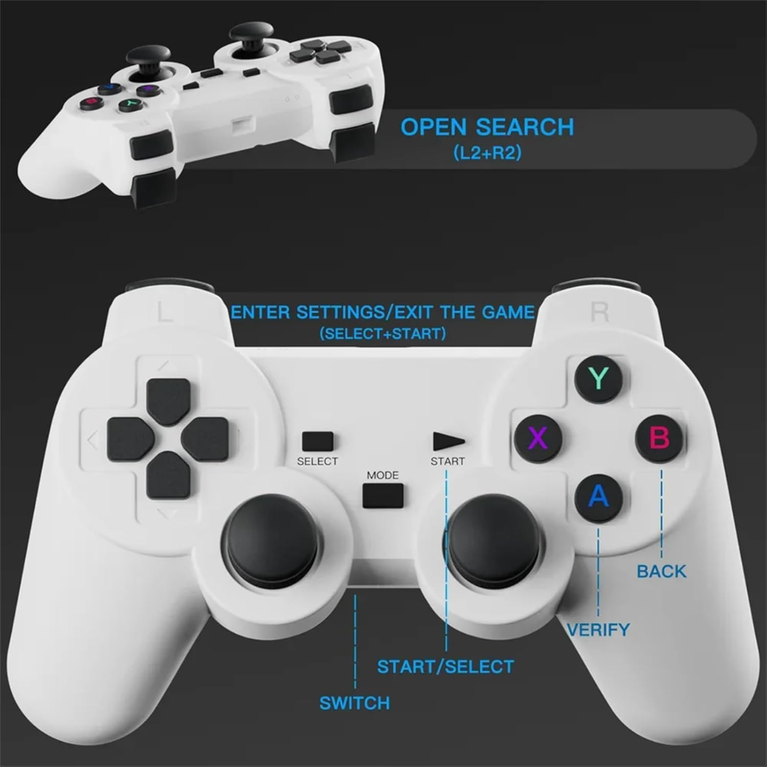 Proiettore da gioco con 2 controller wireless